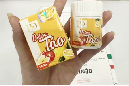 Cảnh báo chất cấm trong sản phẩm Detox Táo giảm cân
