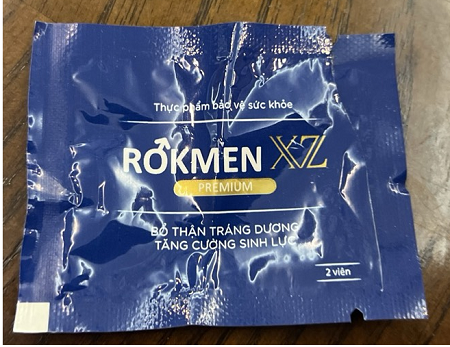 Cảnh báo không sử dụng thực phẩm bảo vệ sức khỏe ROKMEN XZ REMIUM